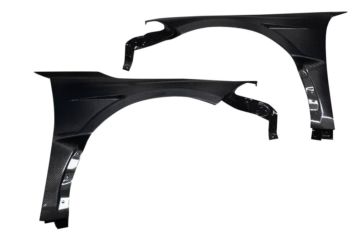 2023-2025 Honda Civic Type R Carbon Creations Akora Front Fenders - 2 Pieces (S) / Vehicle Year Make Model Trim - 2023-2025-Honda Civic ALL / Product Type - Fender / Style Name -Akora / Kit Material - Carbon Fiber / Notes -