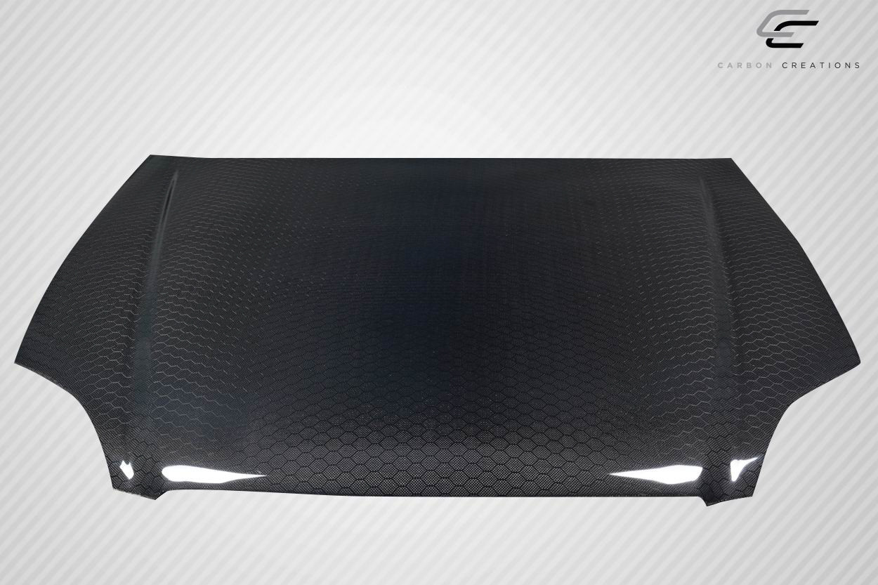 1999-2000 Honda Civic Carbon Creations Geo6ix Dritech OEM Look Hood - 1 Piece / Vehicle Year Make Model Trim - 1999-2000-Honda Civic ALL / Product Type - Hood / Style Name -OEM Look / Kit Material - Infusion Carbon Fiber / Notes - Note: Hood pins are required.