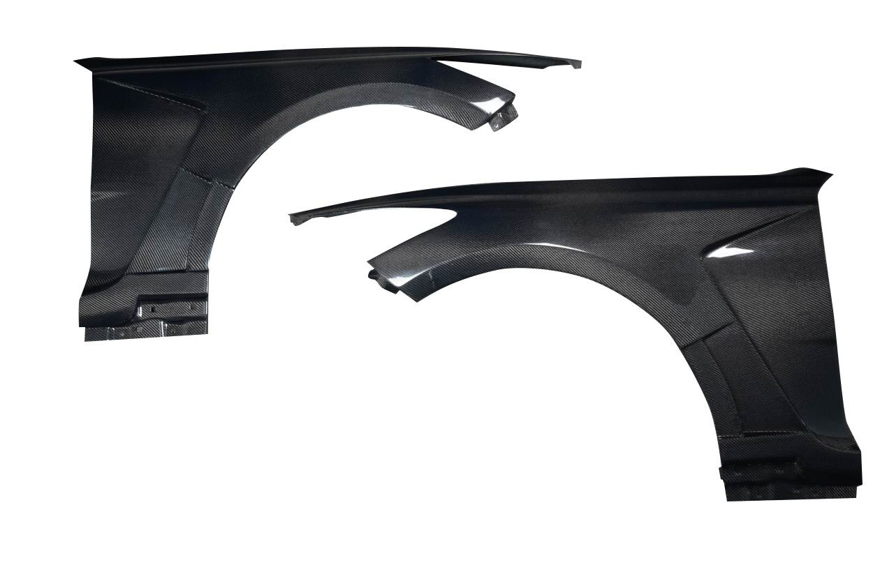 2018-2023 Kia Stinger Carbon Creations Aegis Front Fenders - 2 Pieces / Vehicle Year Make Model Trim - 2018-2023-Kia Stinger ALL / Product Type - Fender / Style Name -Aegis / Kit Material - Carbon Fiber / Notes -