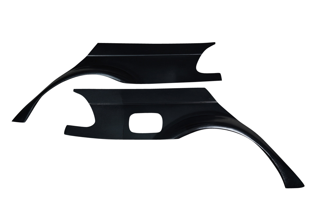 1999-2005 BMW 3 Series E46 4DR Duraflex Alpine Speed Rear Fenders ( +30MM ) - 2 Pieces / Vehicle Year Make Model Trim - 1999-2005-BMW 3 Series 4DR / Product Type - Fender / Style Name -Alpine Speed / Kit Material - FRP (Fiberglass Reinforced Plastics) / Notes - Note: +30 MM