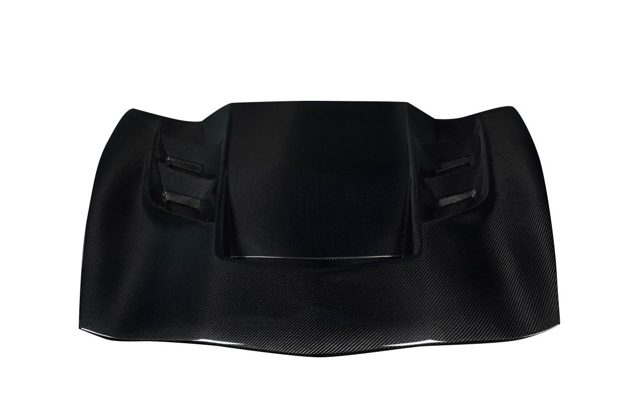 2014-2019 Chevrolet Corvette C7 Carbon Creations Eagle Eye Hood - 1 Piece / Vehicle Year Make Model Trim - 2014-2019-Chevrolet Corvette ALL / Product Type - Hood / Style Name -Eagle Eye / Kit Material - Carbon Fiber / Notes - Note: Will not fit on Z06 models or models with a supercharger.