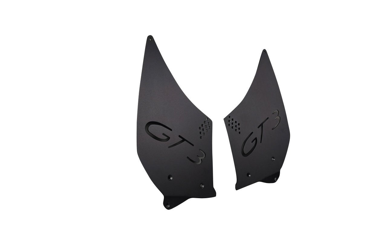 1999-2004 Porsche 911 996 Duraflex GT3 Cup Car OEM Look Support Panels for Rear Wing Spoiler - 2 Pieces / Vehicle Year Make Model Trim - 1999-2004-Porsche 996  / Product Type - Wing / Style Name -GT3 Cup Car OEM Look / Kit Material - FRP (Fiberglass Reinforced Plastics) / Notes -