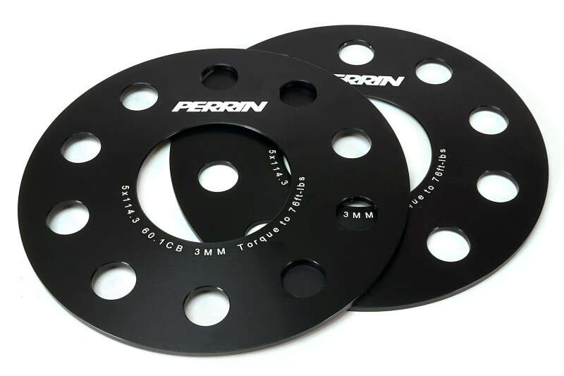 PERRIN 23-26 Toyota GR Corolla 60.1mm CB / 5x114.3 BP Wheel Spacers - 3mm - PTP-WHL-103BK User 1
