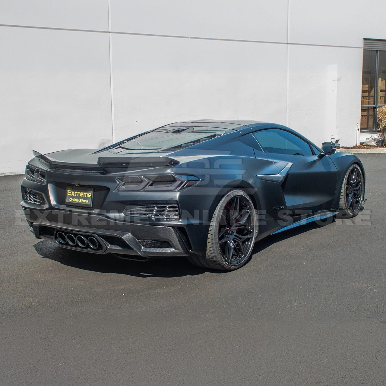 EOS Carbon Fiber Rear Diffuser - C8 Corvette Z06 / E-Ray