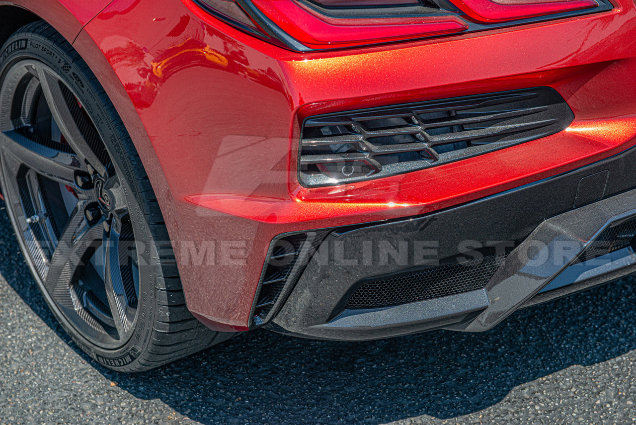 EOS Rear Diffuser Side Vents Carbon Fiber - C8 Corvette Z06