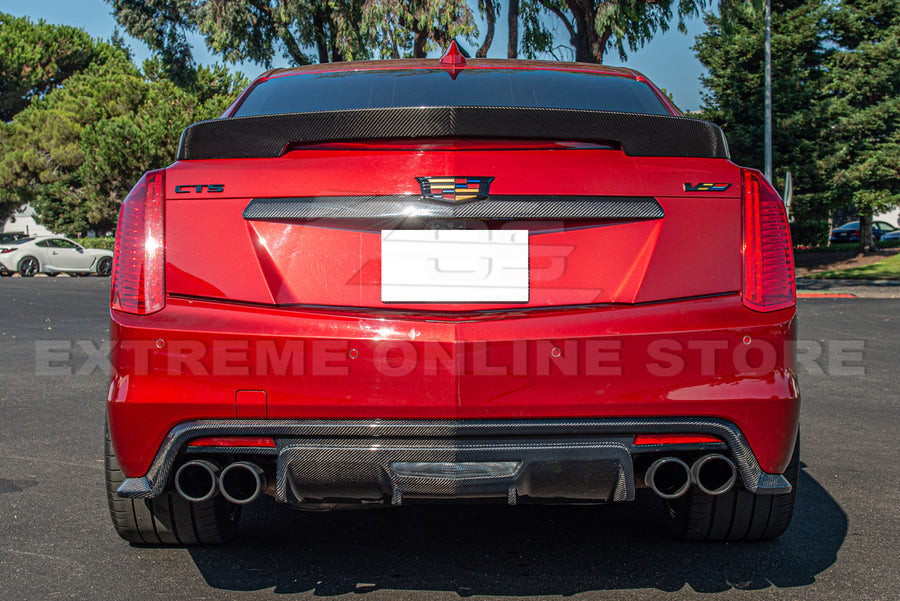 EOS Carbon Fiber Rear Diffuser - 16-19 Cadillac CTS-V