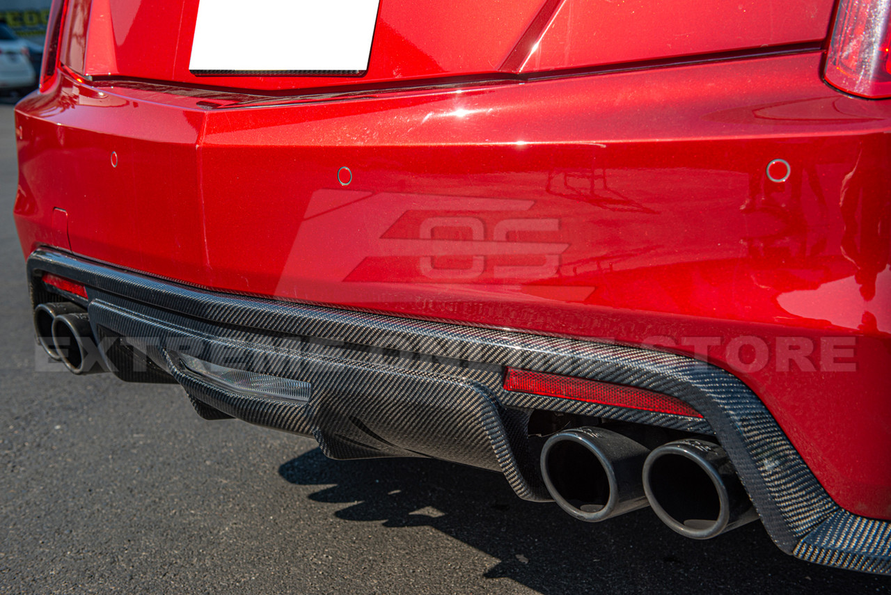 EOS Carbon Fiber Rear Diffuser - 16-19 Cadillac CTS-V