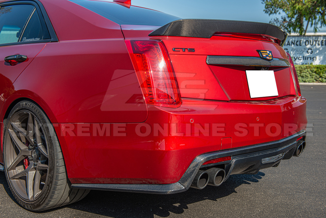 EOS Carbon Fiber Rear Diffuser - 16-19 Cadillac CTS-V