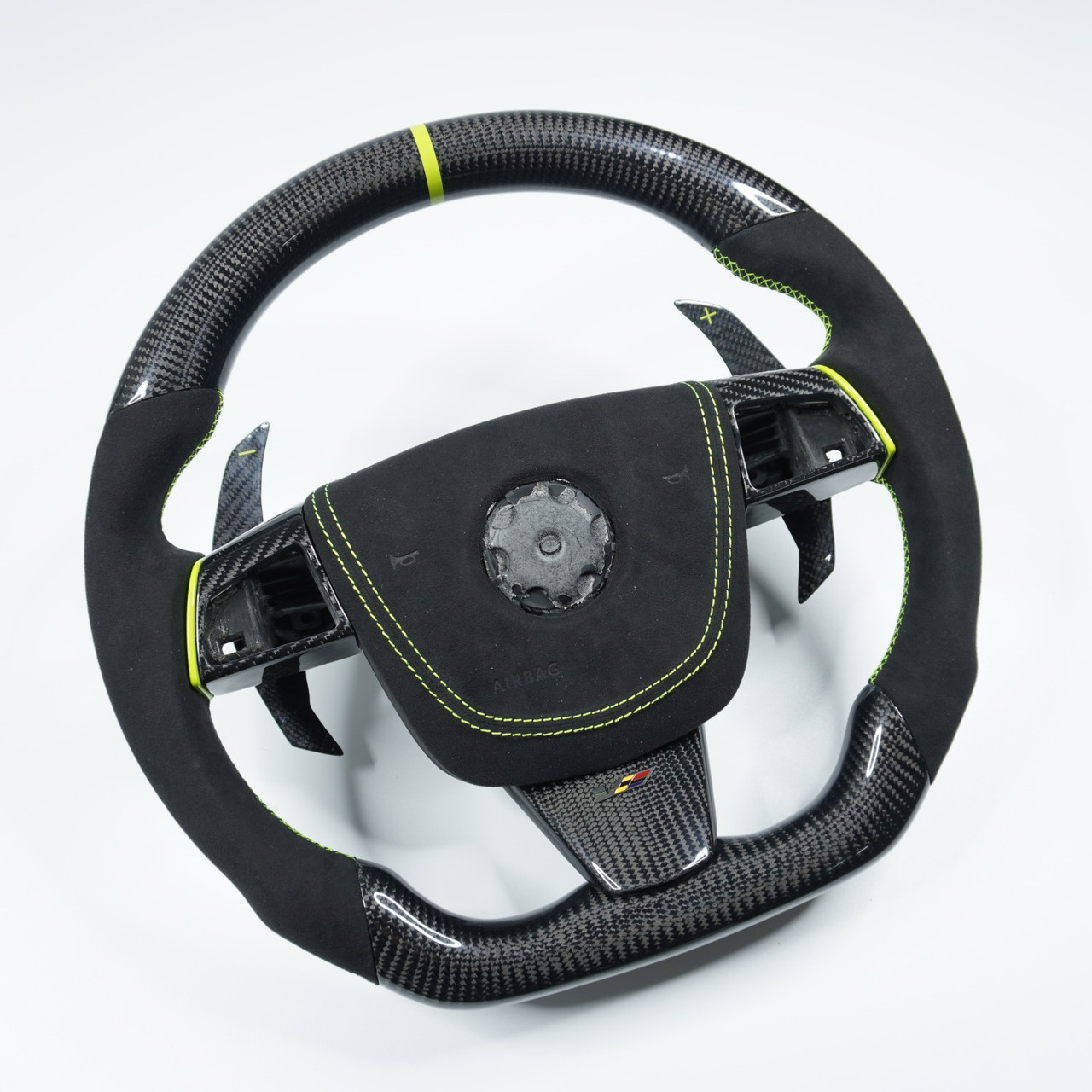 Carbon Fiber Steering Wheel w. Custom Options - 09-15 Cadillac CTS-V