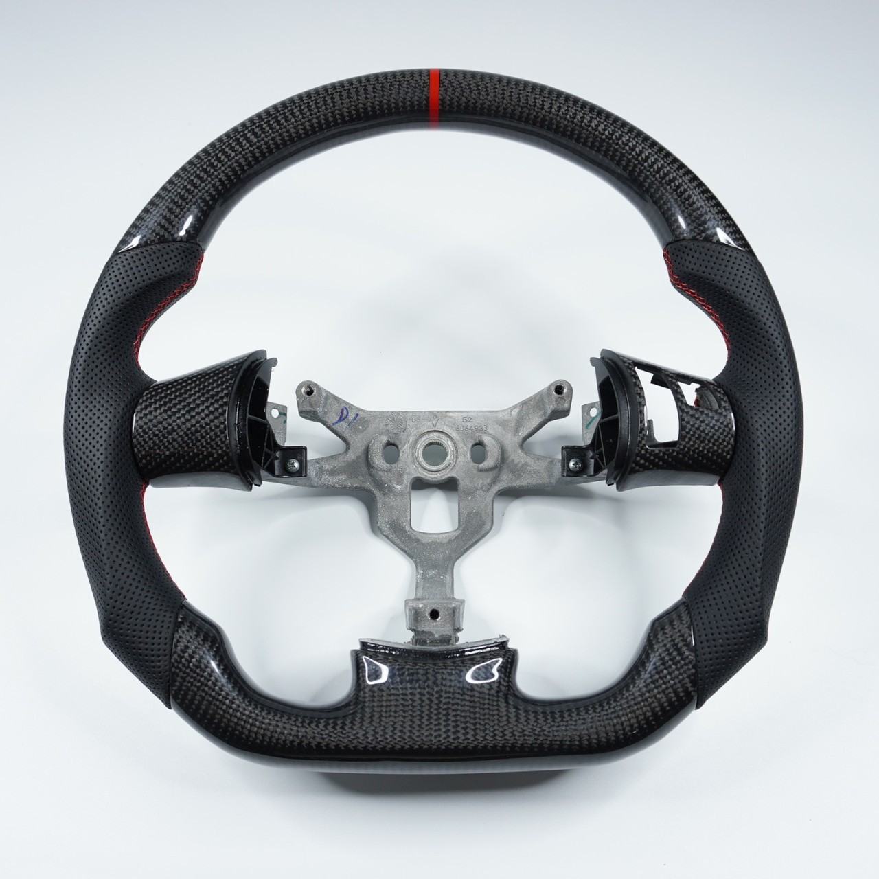 Carbon Fiber Steering Wheel w. Custom Options - 05-13 C6 Corvette GS / Z06 / ZR1