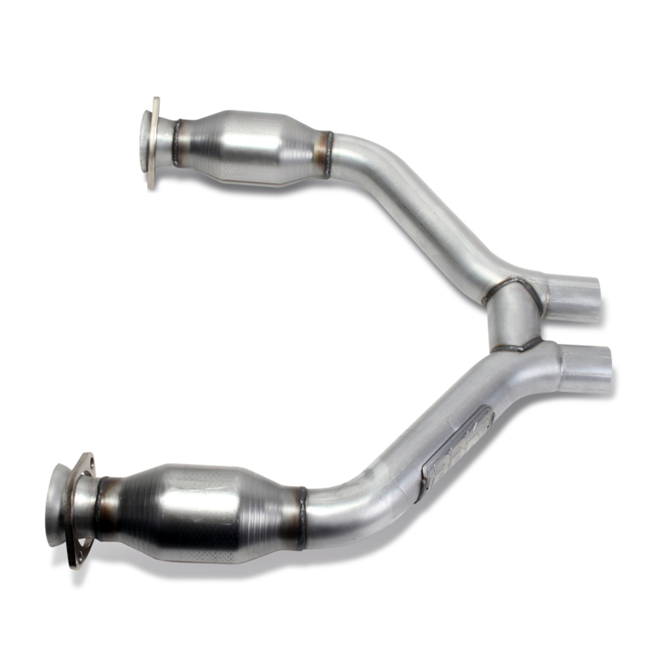 BBK 2015-16 Mustang V6 Short Mid H Pipe With Converters (To Be Used With 1642 Series Headers) - 1465