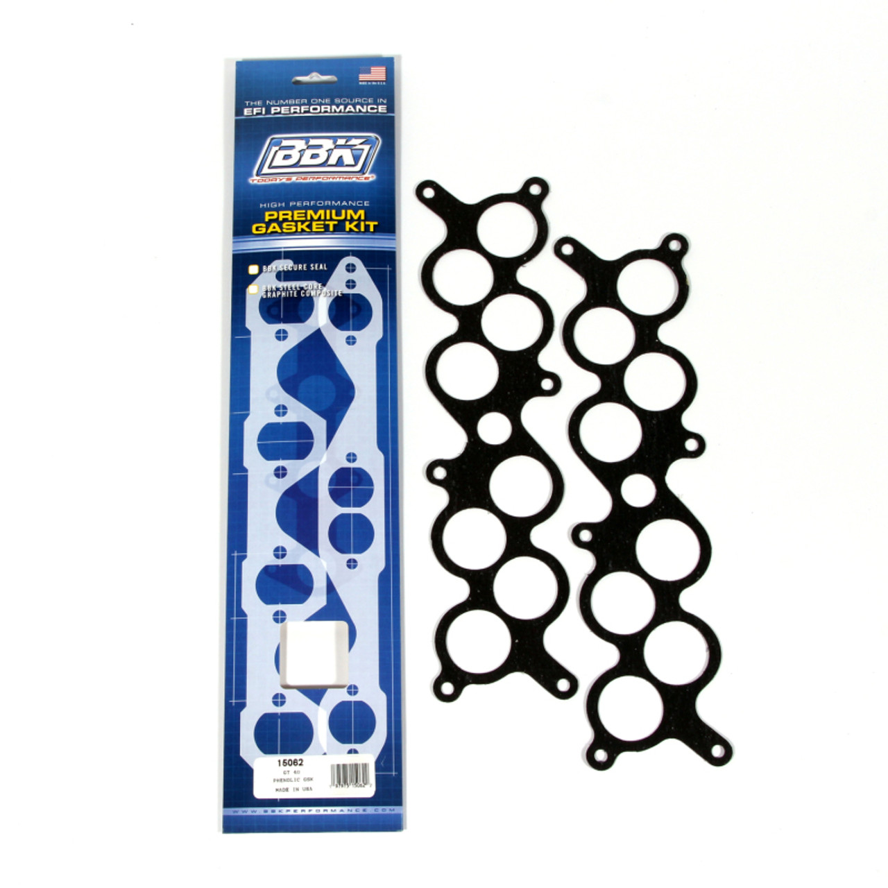 BBK 86-95 Mustang 5.0 Upper To Lower EFI Intake EFI Manifold Gasket Set GT-40 Cobra - 15062