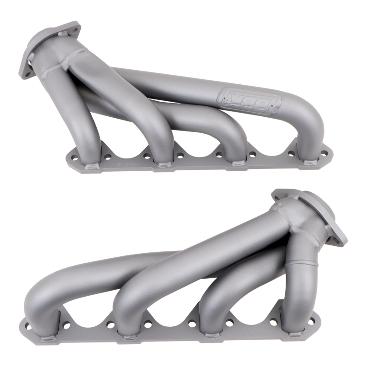 BBK 79-93 Mustang 351 Swap Shorty Unequal Length Exhaust Headers - 1-5/8 Titanium Ceramic - 1511