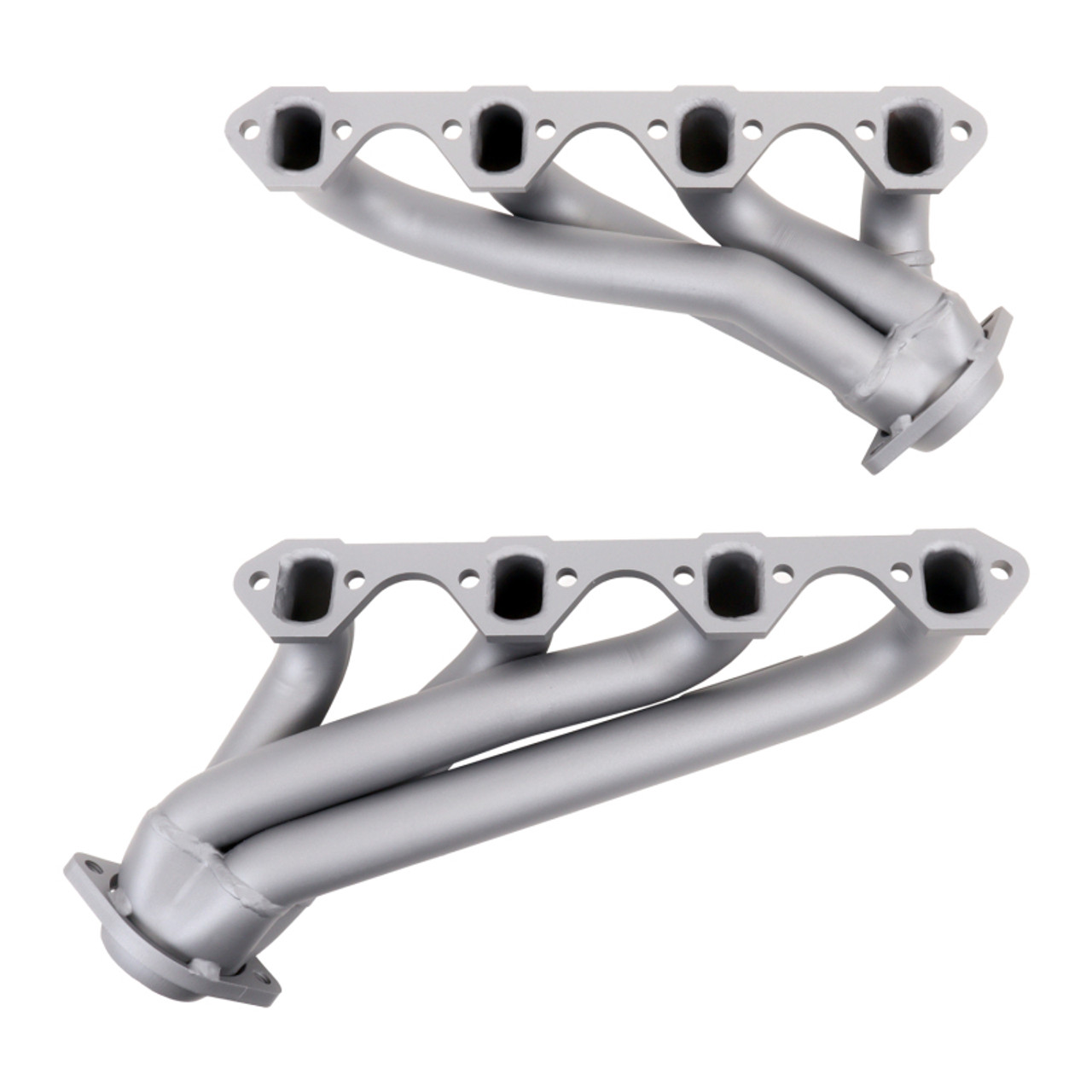 BBK 79-93 Mustang 351 Swap Shorty Unequal Length Exhaust Headers - 1-5/8 Titanium Ceramic - 1511