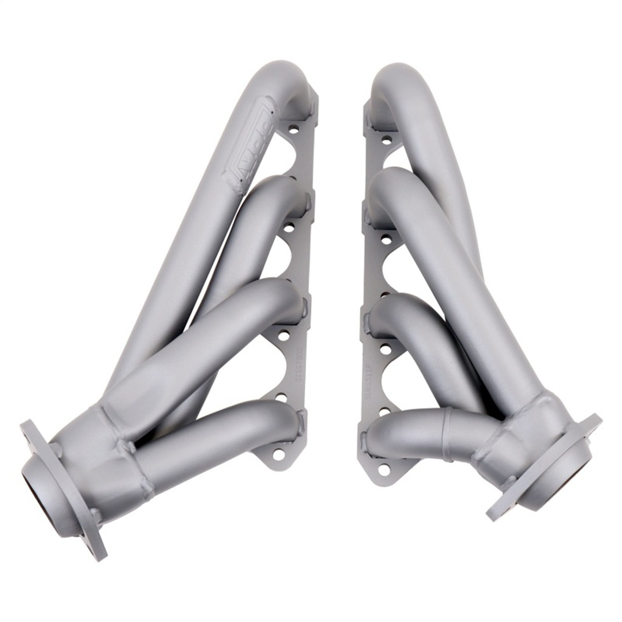 BBK 79-93 Mustang 351 Swap Shorty Unequal Length Exhaust Headers - 1-5/8 Titanium Ceramic - 1511
