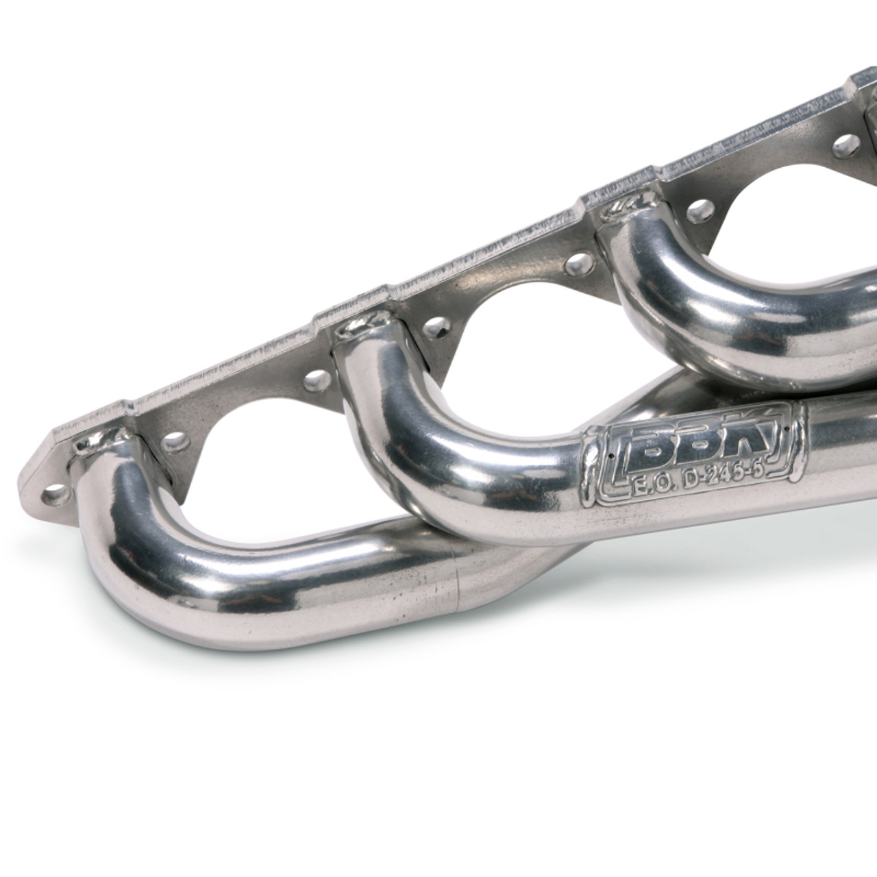 BBK 79-93 Mustang 351 Swap Shorty Unequal Length Exhaust Headers - 1-5/8 Silver Ceramic - 15110