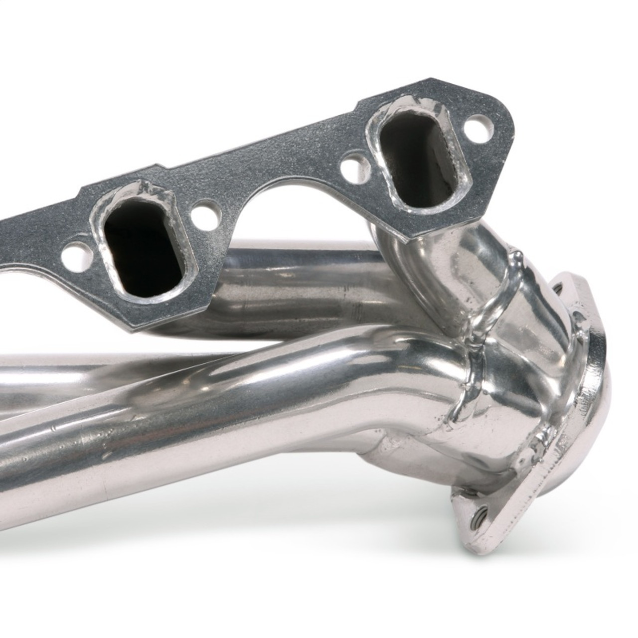 BBK 79-93 Mustang 351 Swap Shorty Unequal Length Exhaust Headers - 1-5/8 Silver Ceramic - 15110