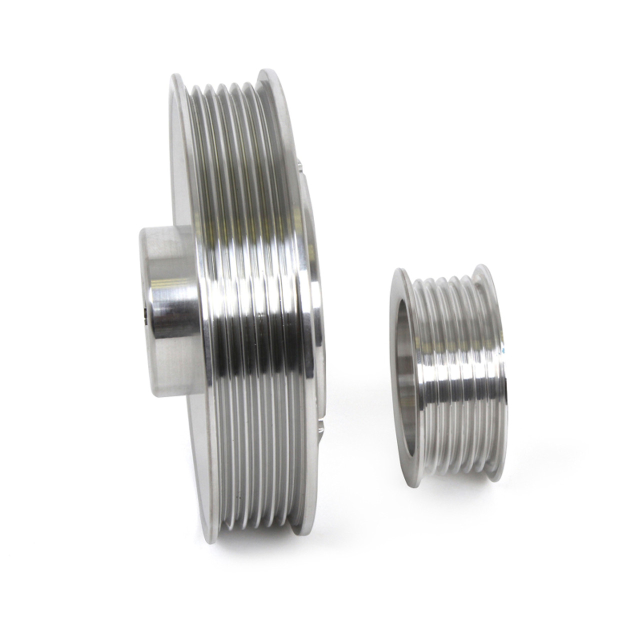 BBK 02-04 Mustang 4.6 GT Underdrive Pulley Kit - Lightweight CNC Billet Aluminum (3pc) - 1559