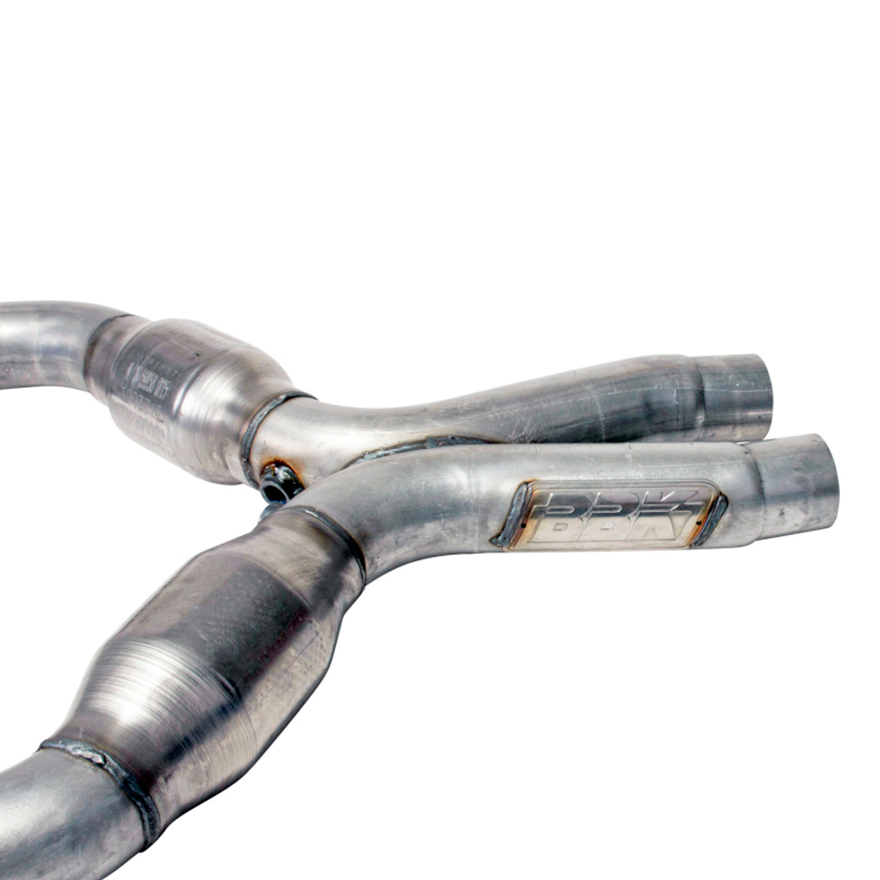 BBK 05-10 Mustang 4.6 Short Mid X Pipe With Catalytic Converters 2-3/4 For BBK Long Tube Headers - 1637