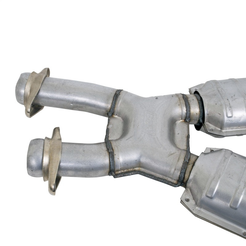 BBK 86-93 Mustang 5.0 High Flow X Pipe With Catalytic Converters - 2-1/2 - 1662
