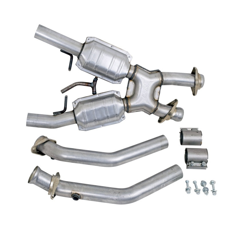 BBK 94-95 Mustang 5.0 High Flow X Pipe With Catalytic Converters - 2-1/2 - 1663
