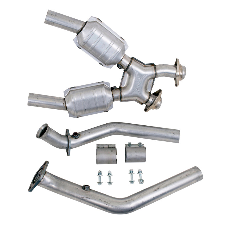 BBK 99-04 Mustang 4.6 GT / Cobra High Flow X Pipe With Catalytic Converters - 2-1/2 - 1670