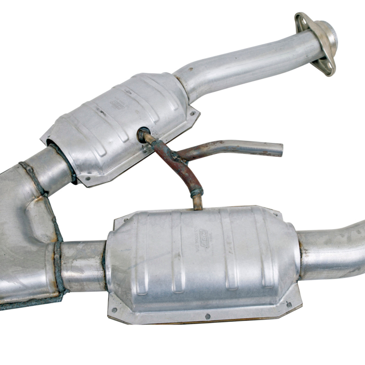 BBK 94-95 Mustang 5.0 Short Mid X Pipe With Catalytic Converters 2-1/2 For BBK Long Tube Headers - 1672