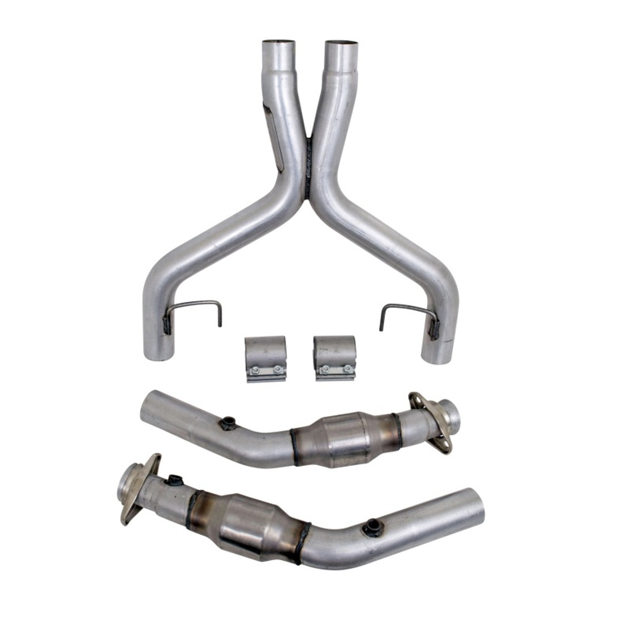 BBK 05-10 Mustang 4.6 GT High Flow X Pipe With Catalytic Converters - 2-3/4 - 1770