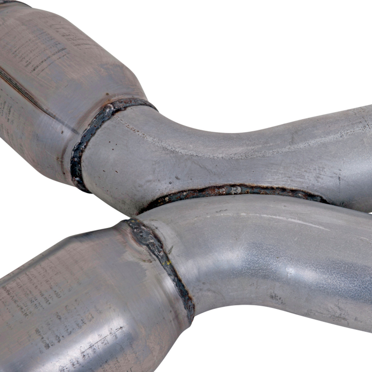 BBK 79-04 Mustang Coyote Swap Short Mid X Pipe w Catalytic Converters 3.0 For BBK Long Tube Headers - 1786