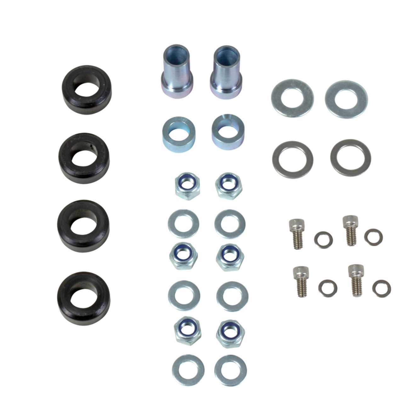 BBK 79-93 Mustang Caster Camber Plate Kit - Silver Anodized Finish - 2525
