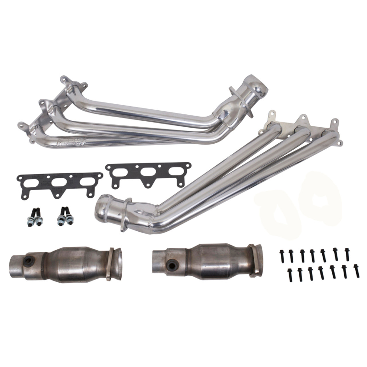 BBK 10-11 Camaro V6 Long Tube Exhaust Headers With Converters - 1-5/8 Silver Ceramic - 40410