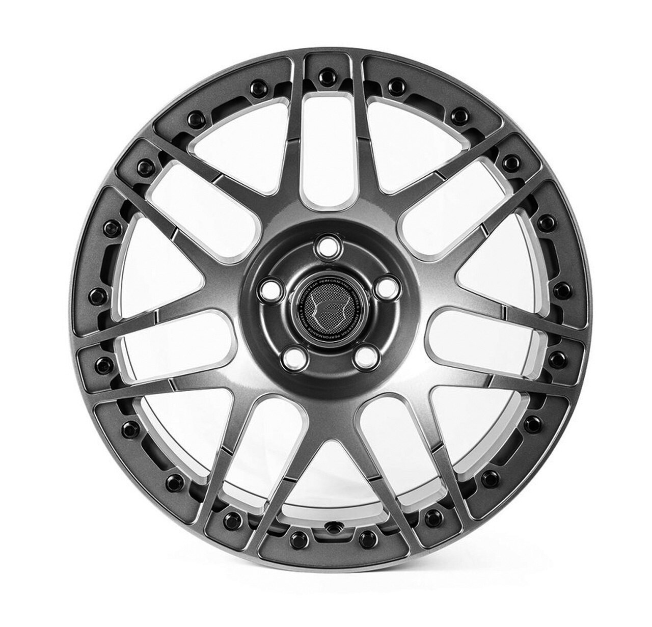 Forgestar F14 Beadlock 17x11 Rear Wheel - Gloss Anthracite - C6 / C7 Corvette