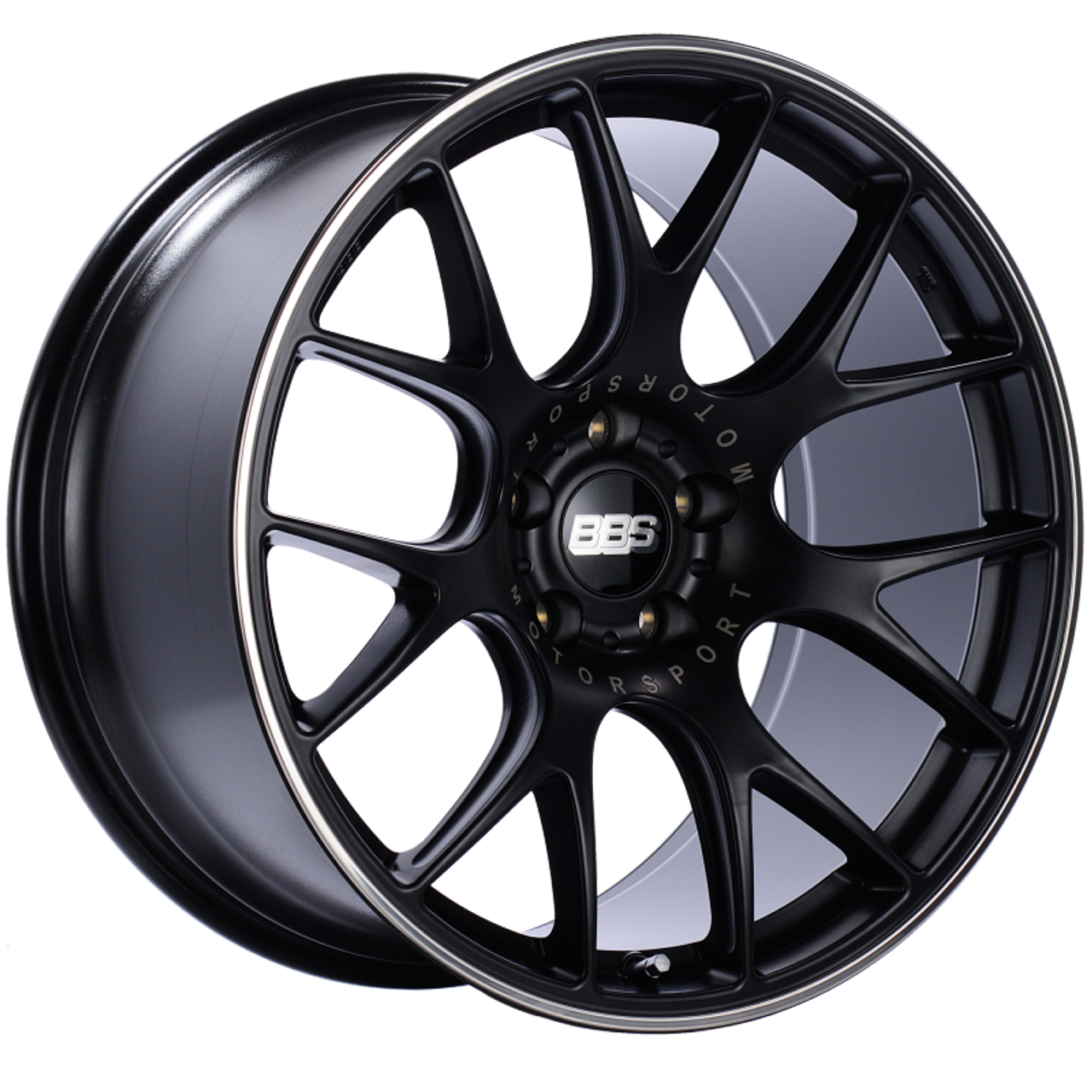 BBS CH-R 20x10.5 5x112 ET25 Satin Black Polished Rim Protector Wheel -82mm PFS/Clip Required - CH103BPO