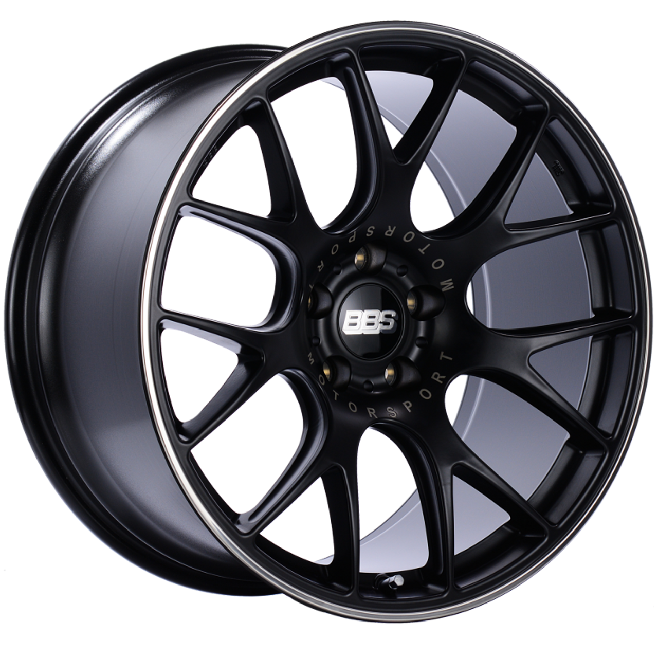 BBS CH-R 20x10.5 5x114.3 ET24 CB66 Satin Black Polished Rim Protector Wheel - CH125BPO