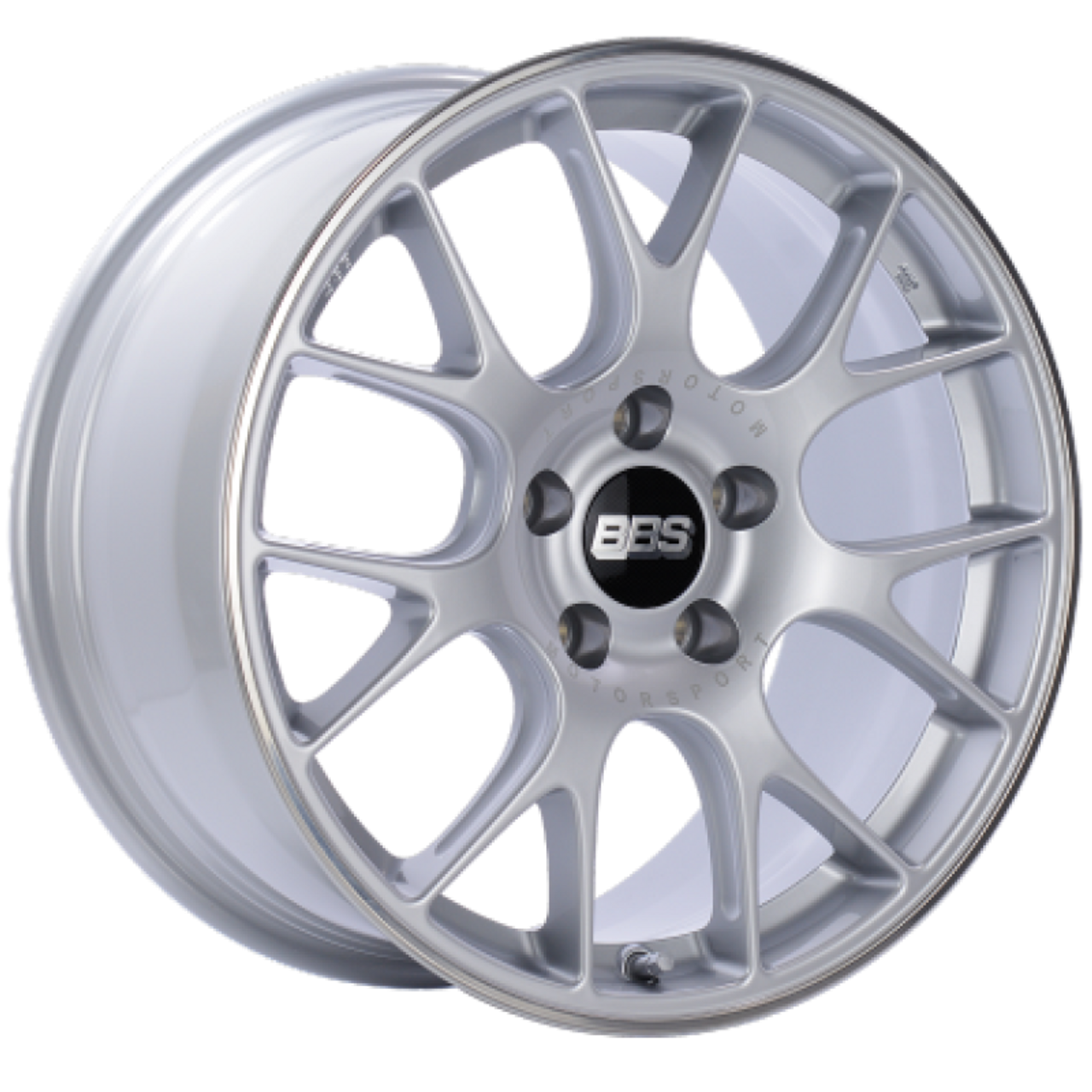 BBS CH-R 19x8 5x114.3 ET38 Brilliant Silver Polished Rim Protector Wheel -82mm PFS/Clip Required - CH143SPO
