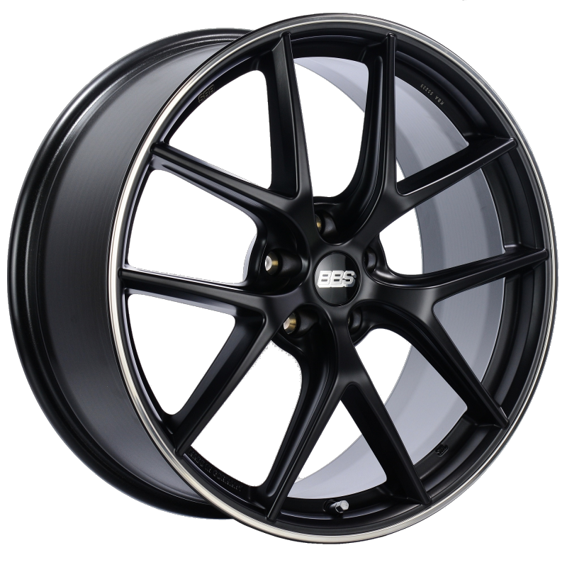 BBS CI-R 20x8.5 5x112 ET32 Satin Black Polished Rim Protector Wheel -82mm PFS/Clip Required - CI0101BPO