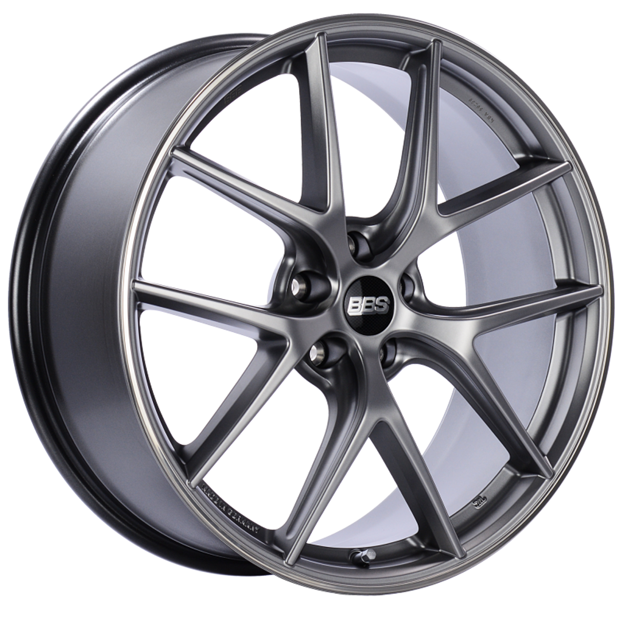 BBS CI-R 20x8.5 5x112 ET42 Platinum Silver Polished Rim Protector Wheel -82mm PFS/Clip Required - CI0103PSPO