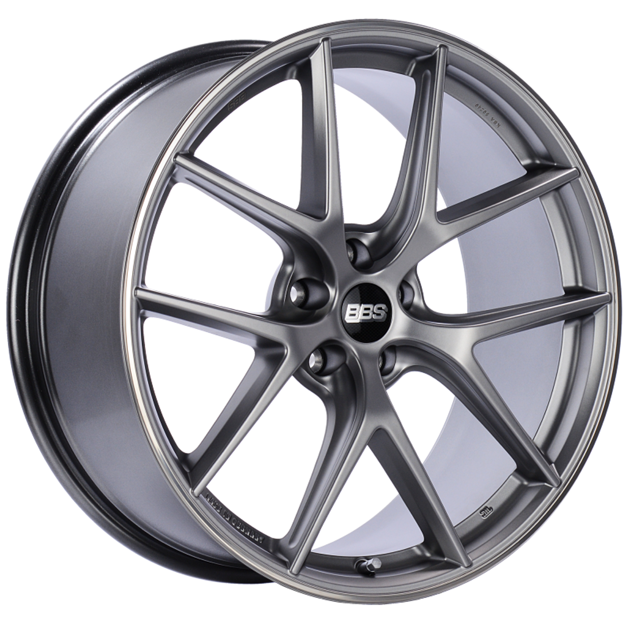 BBS CI-R 20x9 5x120 ET25 Platinum Silver Polished Rim Protector Wheel -82mm PFS/Clip Required - CI0202PSPO