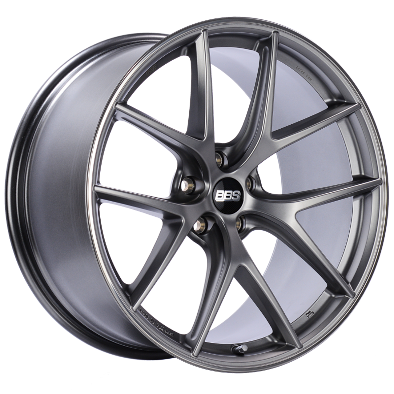 BBS CI-R 20x10.5 5x112 ET35 Platinum Silver Polished Rim Protector Wheel -82mm PFS/Clip Required - CI0401PSPO
