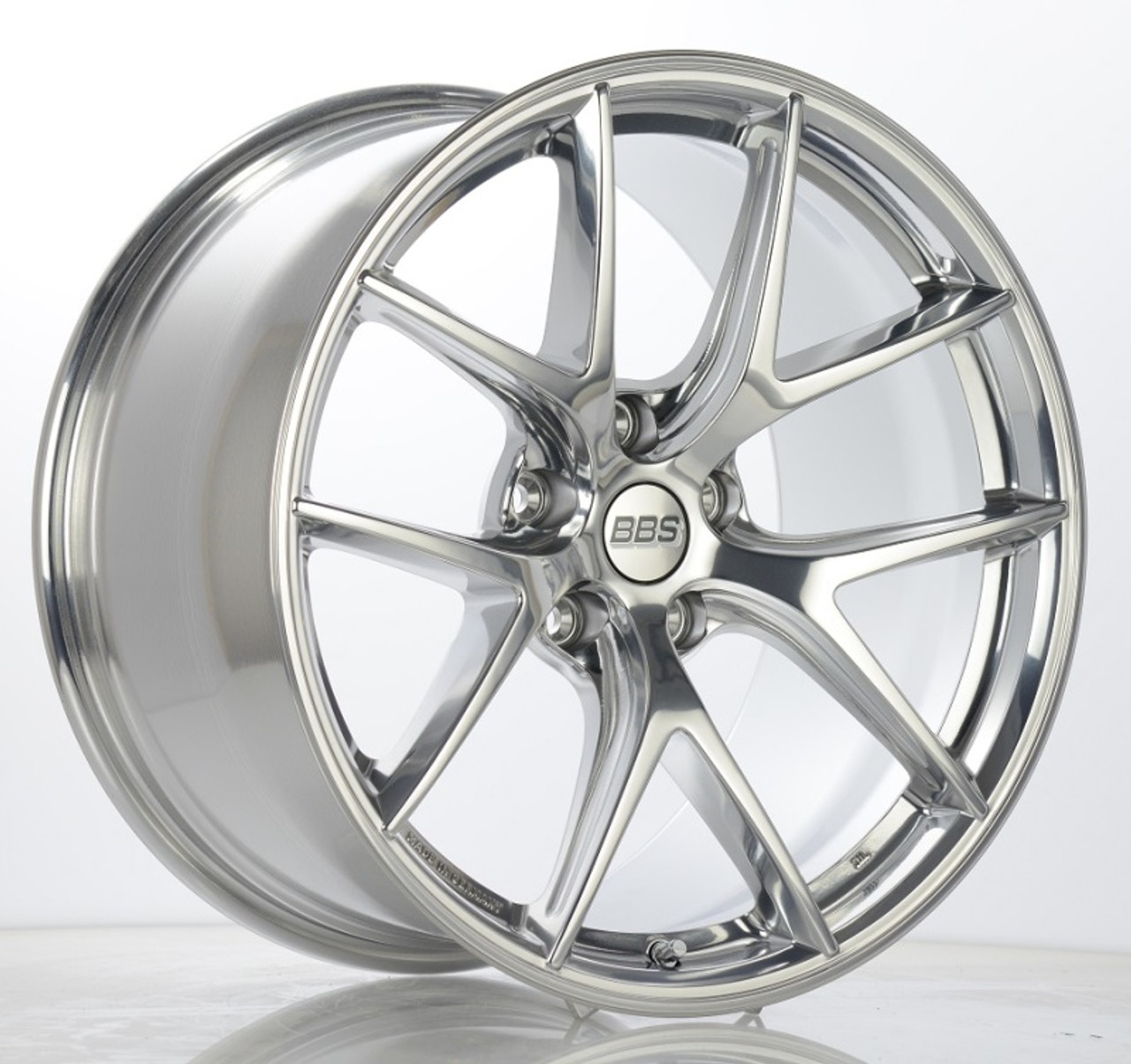 BBS CI-R 20x11.5 5x120 ET52 Ceramic Polished Rim Protector Wheel -82mm PFS/Clip Required - CI0801CP