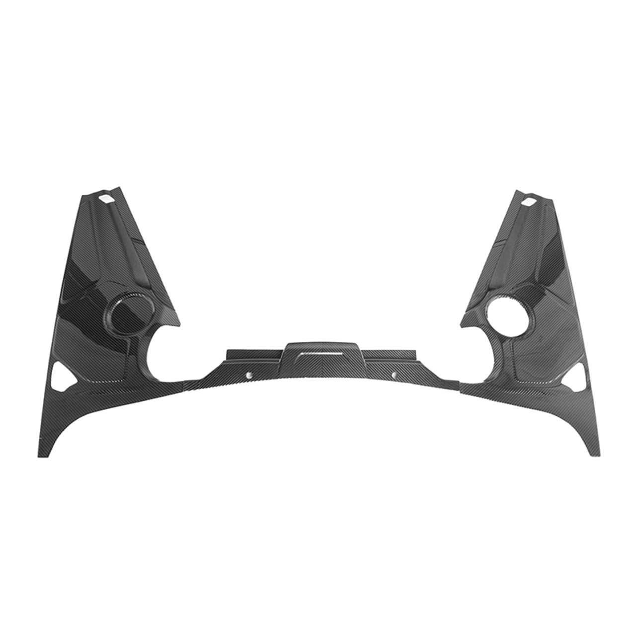 EOS Engine Bay Panel Cover 3 Piece Version - Carbon Fiber - C8 Corvette Coupe (EC-725-BKCF)