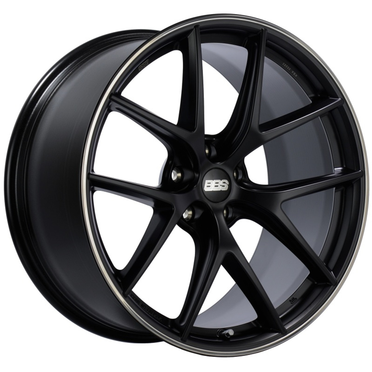 BBS CI-R 19x9 5x120 ET44 Satin Black Rim Protector Wheel -82mm PFS/Clip Required - CI2203BPO