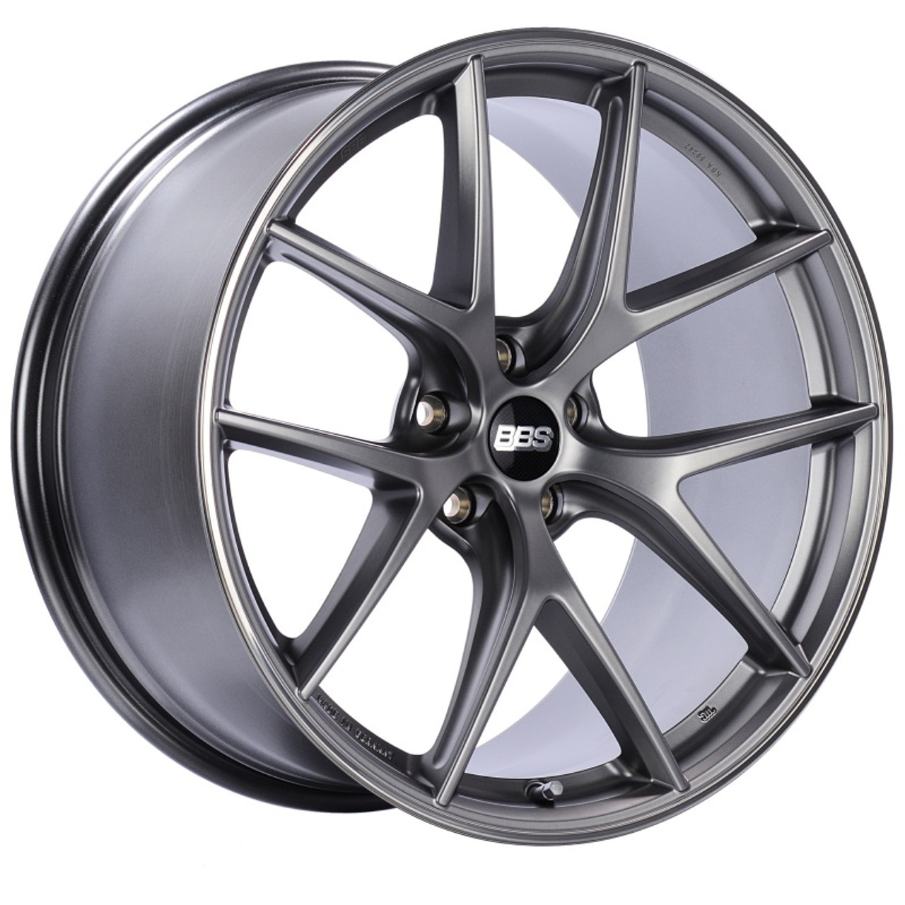 BBS CI-R 19x9 5x120 ET44 Platinum Satin Rim Protector Wheel -82mm PFS/Clip Required - CI2203PSPO