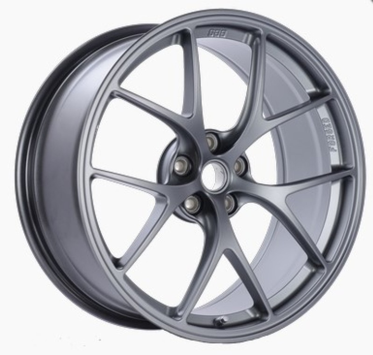 BBS FI 20x10.75 5x114.3 ET56 CB67 Titanium Wheel -82mm PFS/Clip Req - FI026TI