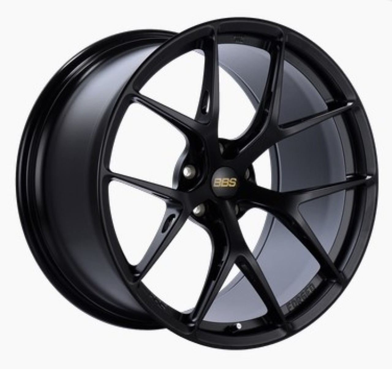 BBS FI-R 19x9.5 5x120 ET22 CB72.5 Black Satin Wheel -82mm PFS/Clip Req - FI137BS