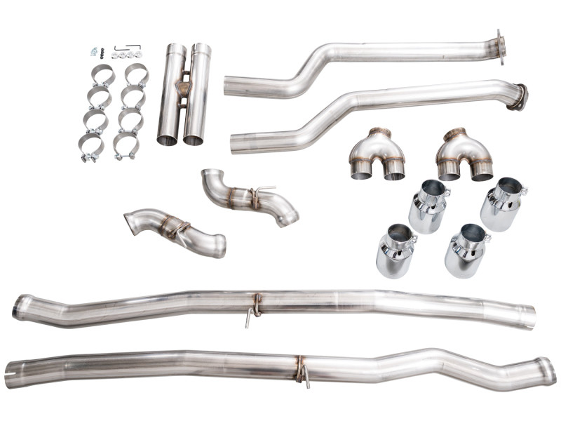 AWE BMW G90/G99 M5 Track Edition Catback Exhaust - Chrome Silver Tips - 3020-42790 Photo - out of package