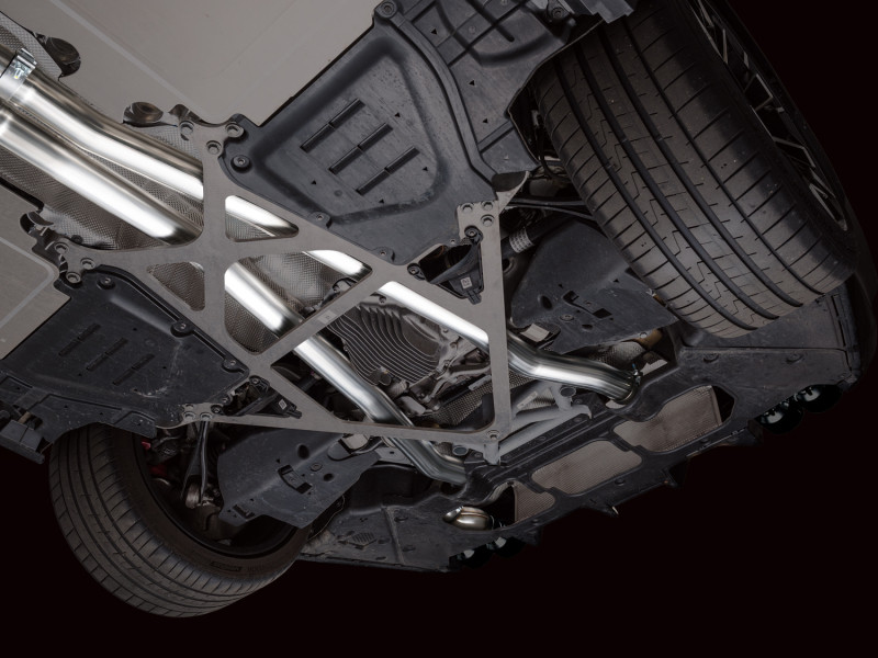 AWE BMW G90/G99 M5 Track Edition Catback Exhaust - Diamond Black Tips - 3020-43790 Photo - Mounted