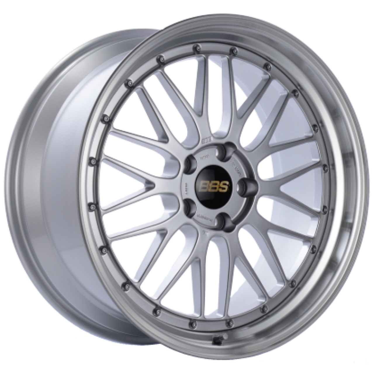 BBS LM 19x9 5x114.3 ET38 Diamond Silver Center Diamond Cut Lip Wheel - 82mm PFS/Clip Required - LM118HDSPK
