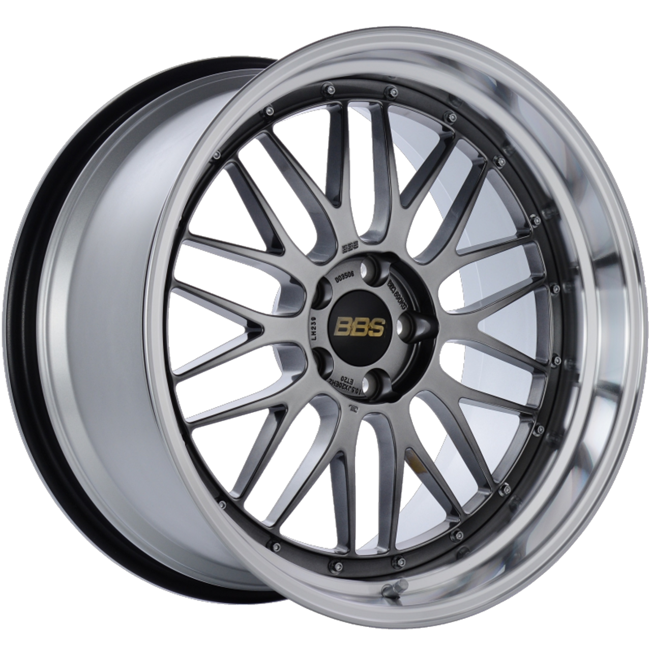 BBS LM 20x10.5 5x114.3 ET20 CB66 Diamond Black Center Diamond Cut Lip Wheel - LM239DBPK