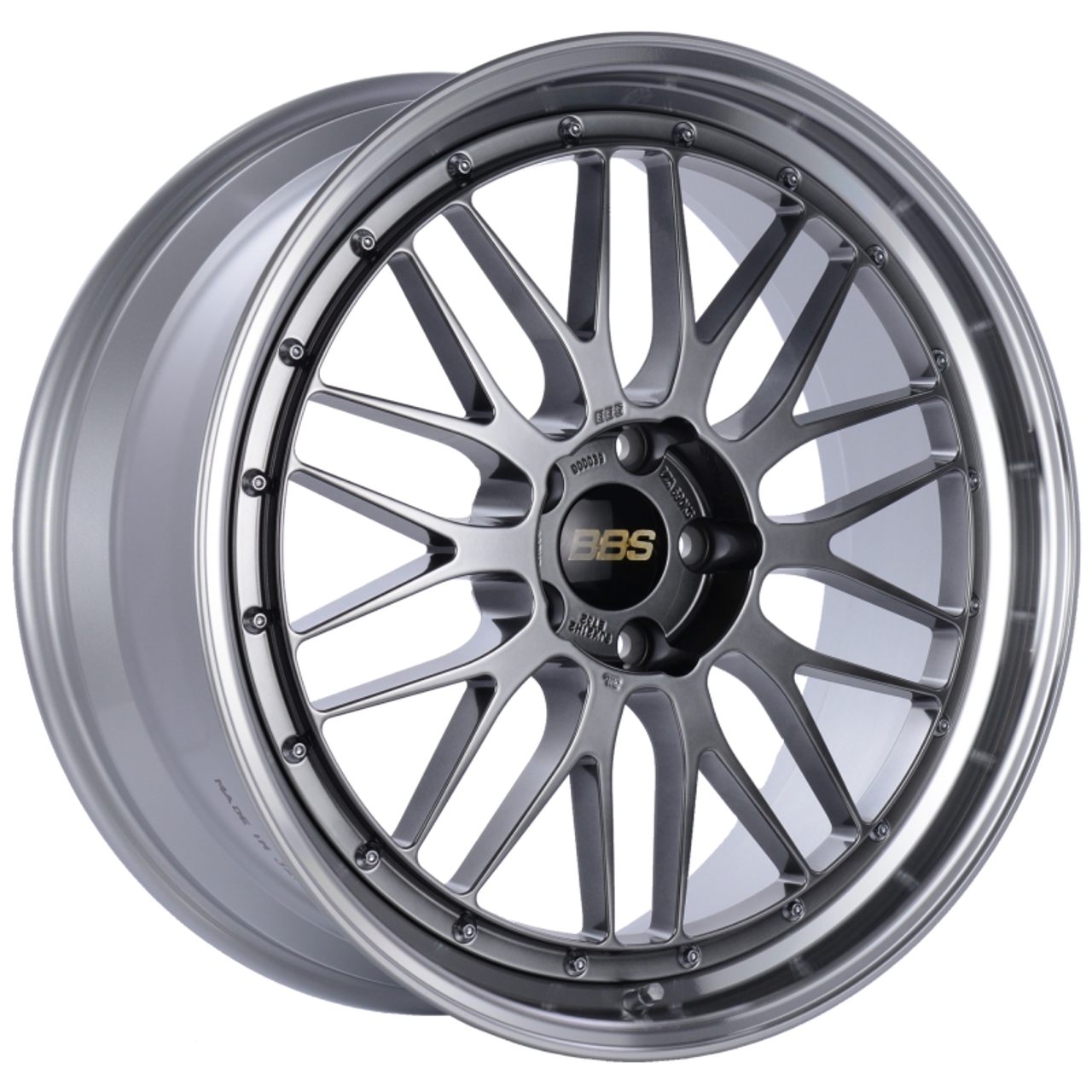BBS LM 21x9 5x120 ET32 Diamond Black Center Diamond Cut Lip Wheel -82mm PFS/Clip Required - LM260DBPK
